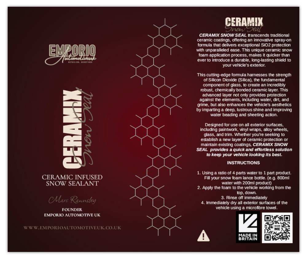 Ceramix Snow Seal Ceramic Infused Snow Sealant