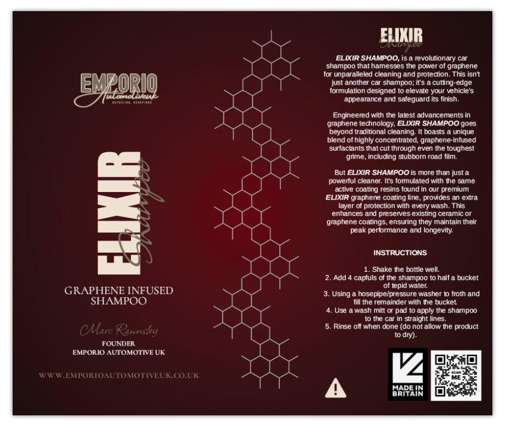 Elixir Shampoo Graphene Infused Shampoo