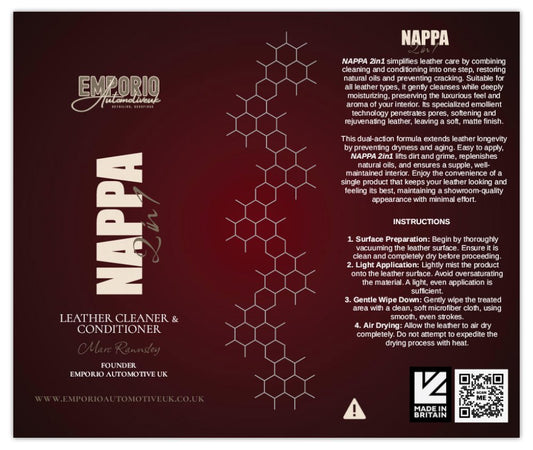 Nappa 2in1 Leather Cleaner & Conditioner